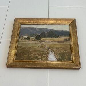 16" x 14" Summer Pasture Framed Wall Art Brass - Threshold™ Studio McGee